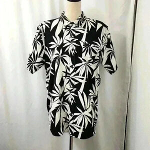 657 RIP CURL Men's Barrel Killa Short Sleeve Shirt 100% Cotton Size L Black